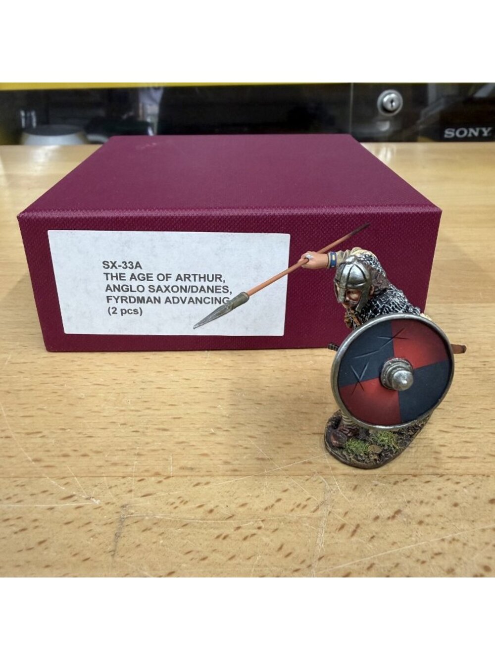 John Jenkins SX-33A Age of Arthur Anglo Saxon Fyrdman Advancing 2pc Boxed